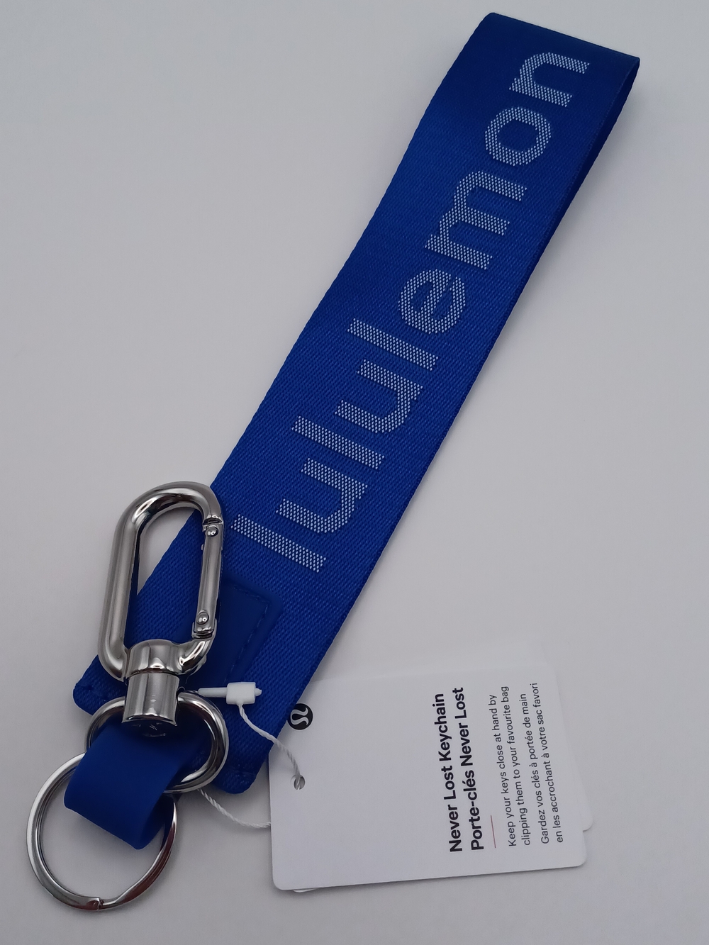 Lululemon Never Lost Keychain in BEBA/PSTE/SLVR